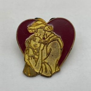 Vintage Disney Lanyard Pin Trading Series Pochahontas John Heart 2002 Lapel Pin